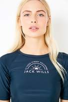 Thumbnail for your product : Jack Wills whitesands cropped rashguard