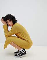 Thumbnail for your product : ASOS Design Knitted Midi Dress In Wide Rib With V Back