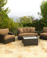 Thumbnail for your product : Antigua Outdoor 8-Pc. Seating Set (1 Loveseat, 1 Lounge Chair, 1 Swivel Chair, 2 Ottomans, 1 Coffee Table and 2 End Tables)