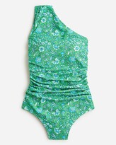 Thumbnail for your product : J.Crew Ruched one-shoulder one-piece swimsuit in marigold blooms