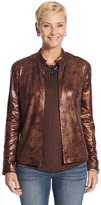 Thumbnail for your product : Chico's Artisan Embellished Faux-Leather Jacket