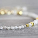 Thumbnail for your product : Artique Boutique Skinny White Diamond And Moonstone Bracelet