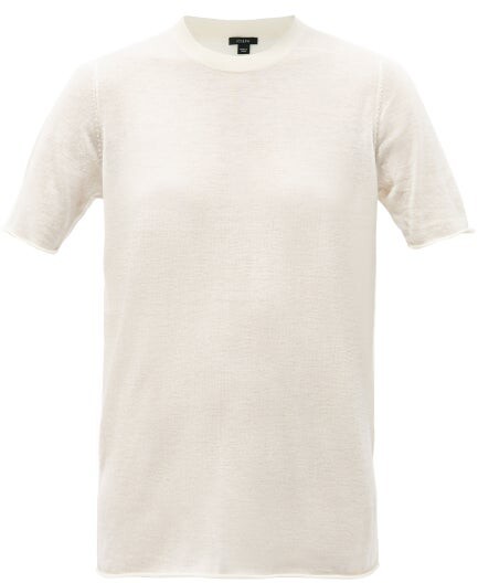 Womens Clothing Tops T-shirts JOSEPH Rubin Silk T-shirt in White 