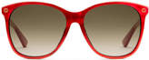 Oversize round-frame acetate sunglasses