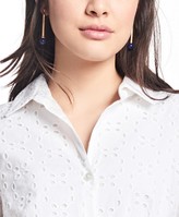 Thumbnail for your product : Brooks Brothers Cotton Eyelet Shirt Dress