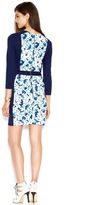 Thumbnail for your product : French Connection V-Neck Floral-Paneled Bodycon Dress