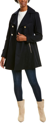 fit flare wool coat