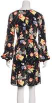 Thumbnail for your product : By Ti Mo Floral Long Sleeve Mini Dress
