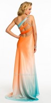 Thumbnail for your product : Dave and Johnny One Shoulder Gathered Sweetheart Neckline Prom Dress