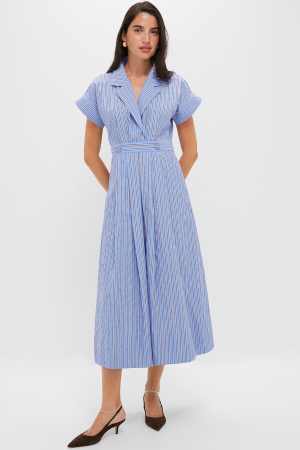 Hunter Bell Marfa Stripe Sloane Wrap Dress
