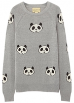 Thumbnail for your product : Wildfox Couture Grey panda intarsia jumper