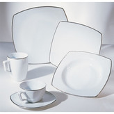 Thumbnail for your product : Ten Strawberry Street Lotus Silver Line Dinnerware Collection