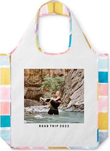 Shutterfly Reusable Shopping Bags: Photo Gallery, Stripe, Multicolor