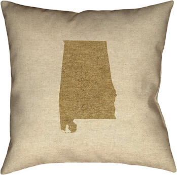 ArtVerse Katelyn Smith Alabama in , Cotton Twill Double Sided Print/Euro Pillow