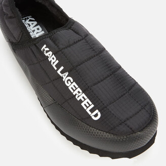 Karl Lagerfeld Paris Men's Kookoon Logo Slippers - Black