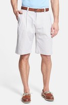 Thumbnail for your product : Cutter & Buck 'Avalon Way' Pleated Stripe Shorts
