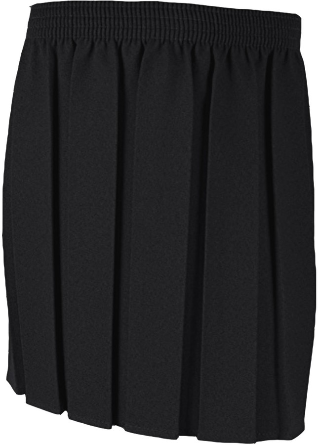 adam & eesa Girls Box Pleated Skirt School Uniform Elastic Skirts Grey Navy Black Ages 2-16 