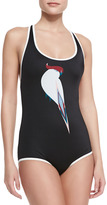 Thumbnail for your product : Marc by Marc Jacobs Capella Bird Back-Crisscross Maillot
