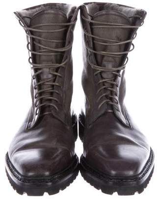 Santoni Shearling Ankle Boots