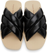 Thumbnail for your product : Proenza Schouler Black Padded Float Sandals