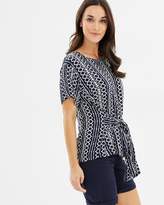 Thumbnail for your product : Jag Tilly Print Tie Top