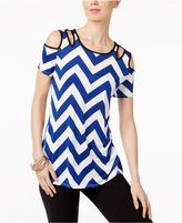 Thumbnail for your product : NY Collection Cold-Shoulder Cutout Blouse