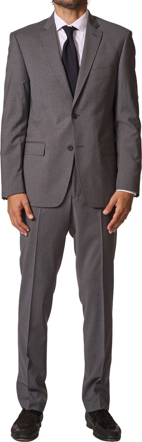 JB Britches Sartorial Classic Fit Stretch Wool Suit