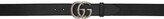 Thumbnail for your product : Gucci Reversible Black & Brown Wide GG Marmont Belt
