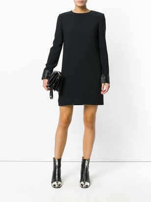 Helmut Lang Leather Cuff Mini Dress
