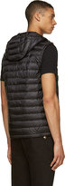 Thumbnail for your product : Moncler Black Quilted Down Hooded Naples Vest