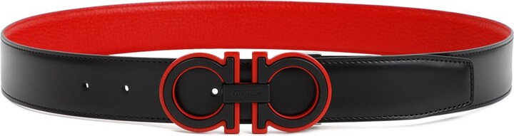 Salvatore Ferragamo Belt Red Leather ref.349121 - Joli Closet