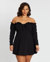 Thumbnail for your product : Missguided Curve Milkmaid Skater Dress