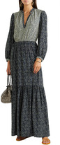Thumbnail for your product : Vanessa Bruno Mabel Tiered Floral-print Crepe Maxi Dress