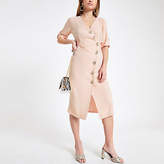 Thumbnail for your product : River Island Petite button front midi dress