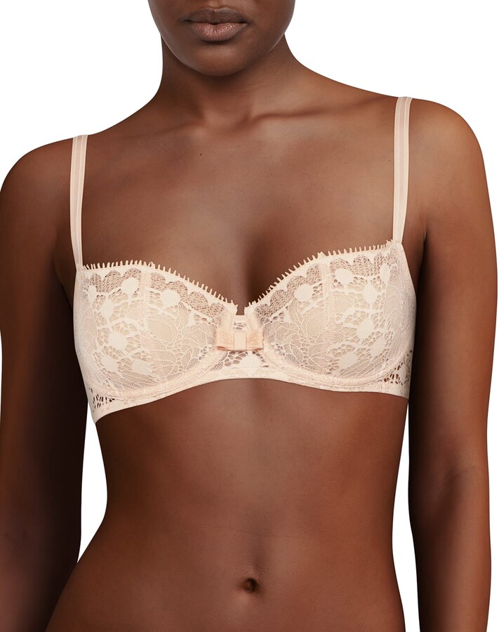 Nude Lace Sheer Bra | ShopStyle