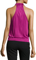 Thumbnail for your product : Diane von Furstenberg Ines Draped Halter Top, Lotus Berry