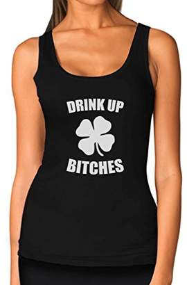 TeeStars Drink Up Bitches - ST.Patrick's Day Gift Funny Women's Tank Top