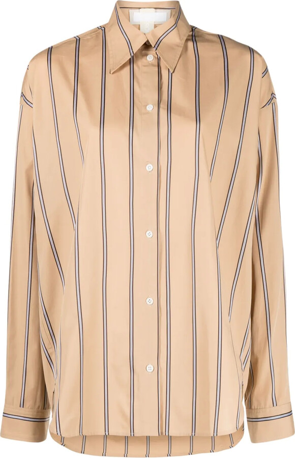 LITKOVSKA Highway striped cotton shirt