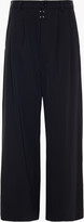 Thumbnail for your product : MM6 MAISON MARGIELA Cropped Stretch-twill Wide-leg Pants]
