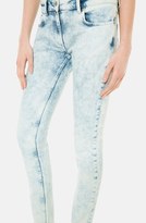 Thumbnail for your product : Sandro 'Parvis' Acid Wash Slim Leg Stretch Jeans (Stone)