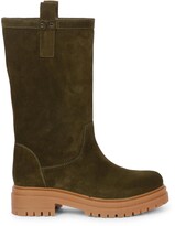 Thumbnail for your product : Saint G - Alexandra Suede Pull on Boots - Green