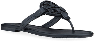 miller pave logo slide thong sandals