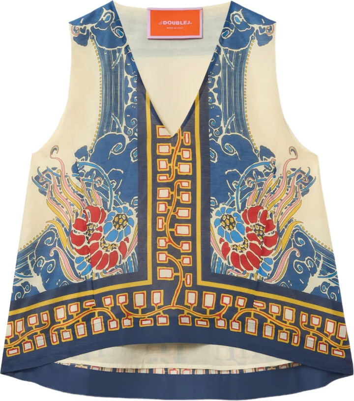 La DoubleJ Scala V-neck top