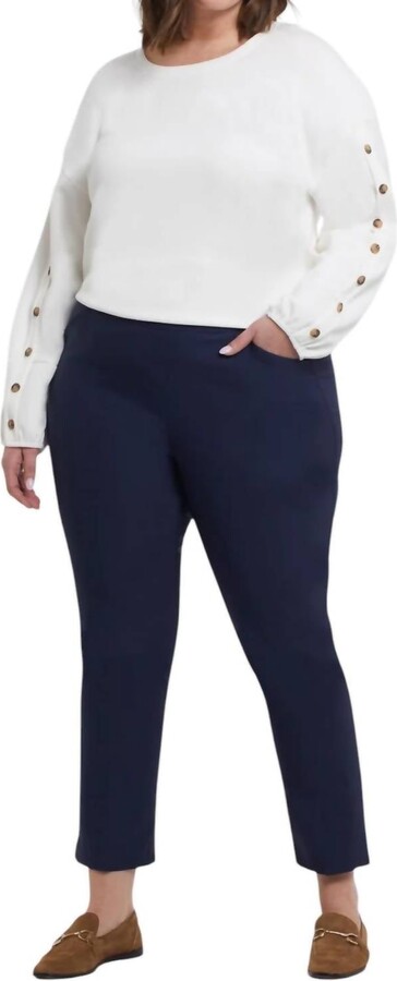 Flatten It Slimming Ankle Pants In Deep Blue