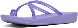 FitFlop iQUSHION Wave Pearlised Cross Slides
