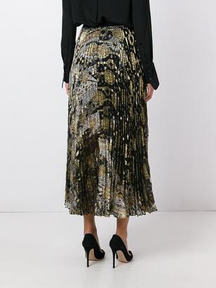 Roberto Cavalli printed pleated skirt