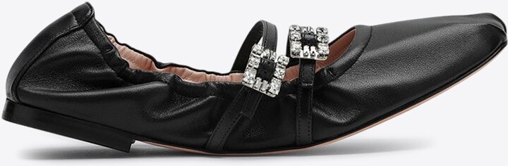 Roger Vivier Mary-Jane Nappa Leather Ballet Flats