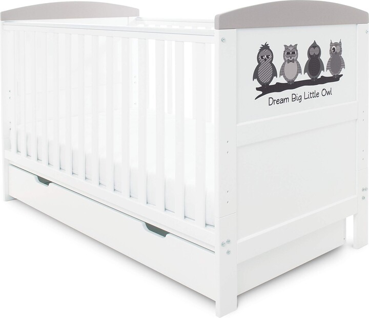 Ickle Bubba Coleby Style Cot Bed and Under Drawer Dream Big Little