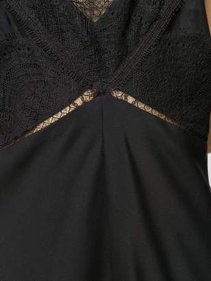 Victoria Beckham lace details slip dress