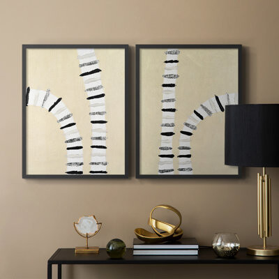 Wrought Studio Marked Grooves I-Premium Framed Print -Ready to Hang - No Nails Required - No Nails Required
